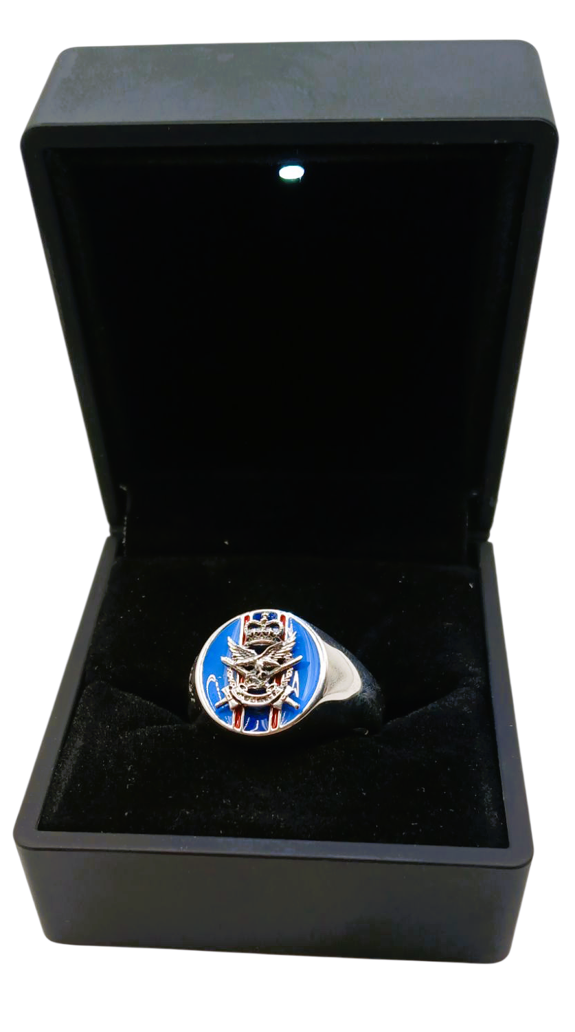 AUSTRALIAN ARMY AVIATION STERLING SILVER SIGNET RING