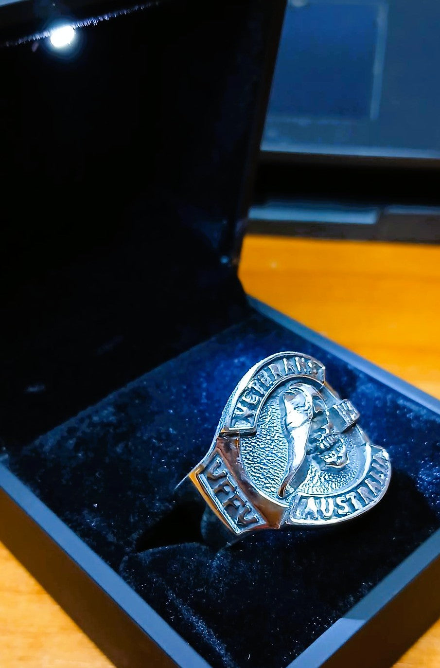 VFFV / VMC Members Ring Includes Registered Post ($250) LED Ring Box