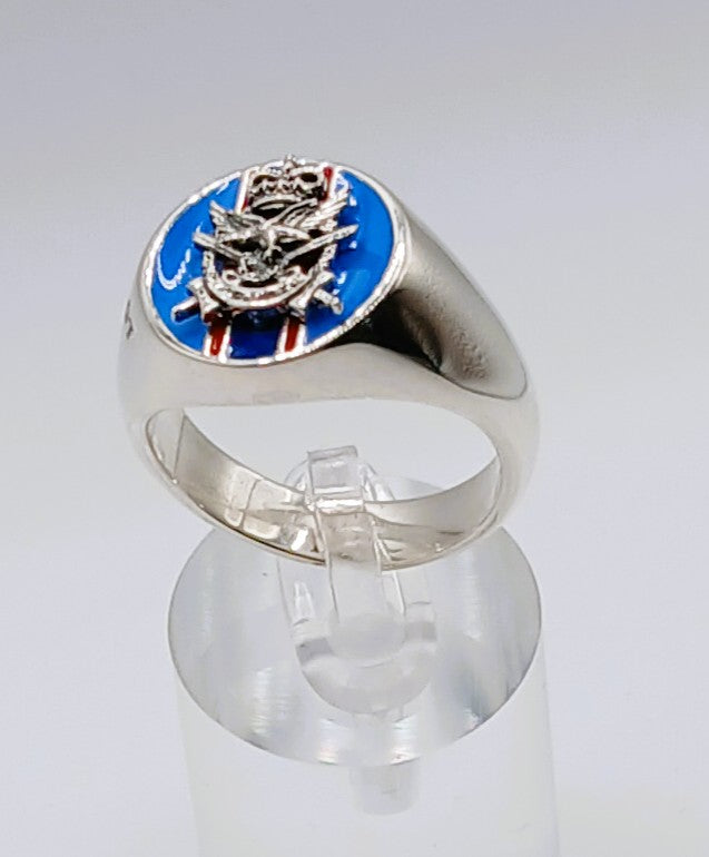 AUSTRALIAN ARMY AVIATION STERLING SILVER SIGNET RING