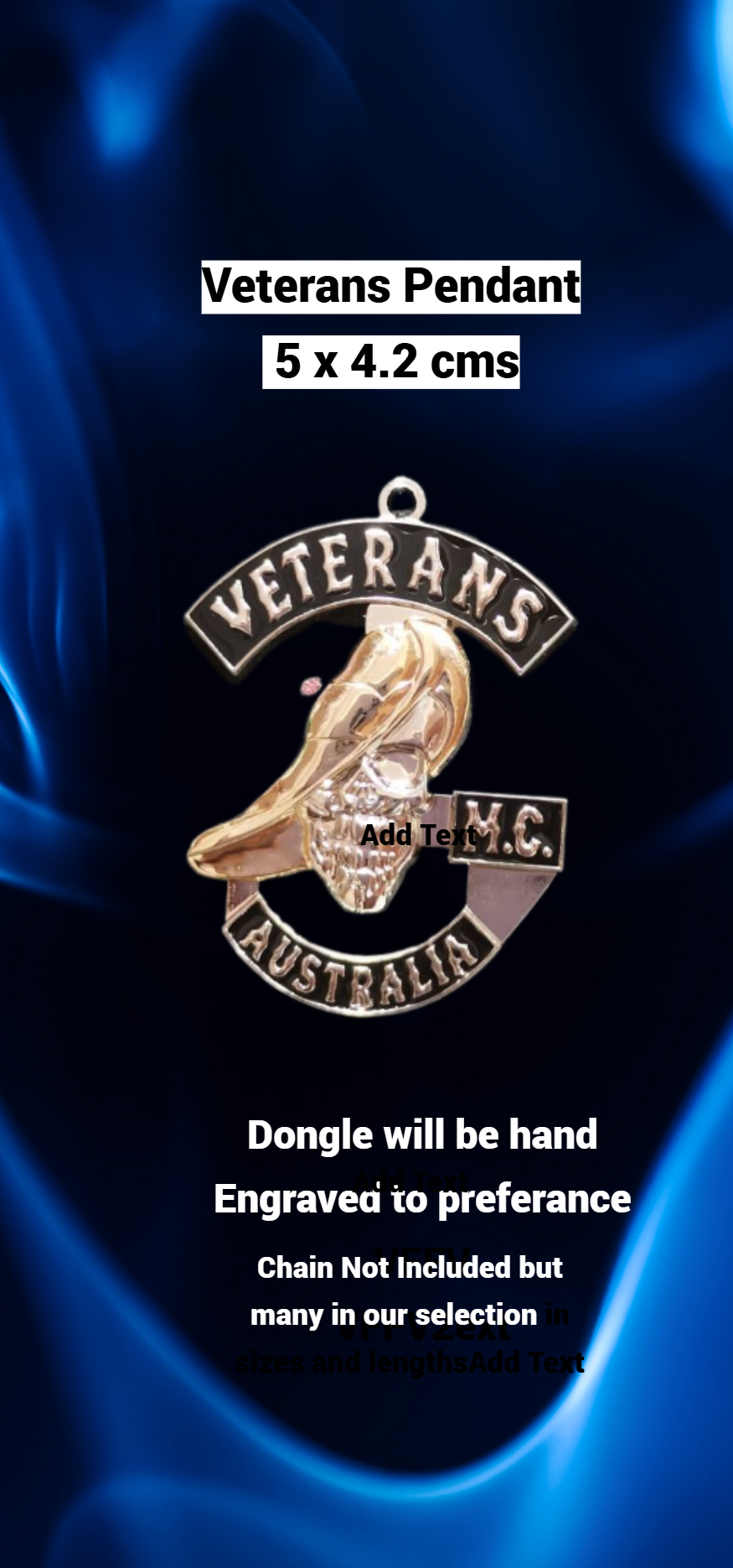 Veterans Motorcycle Club Pendant Members Only