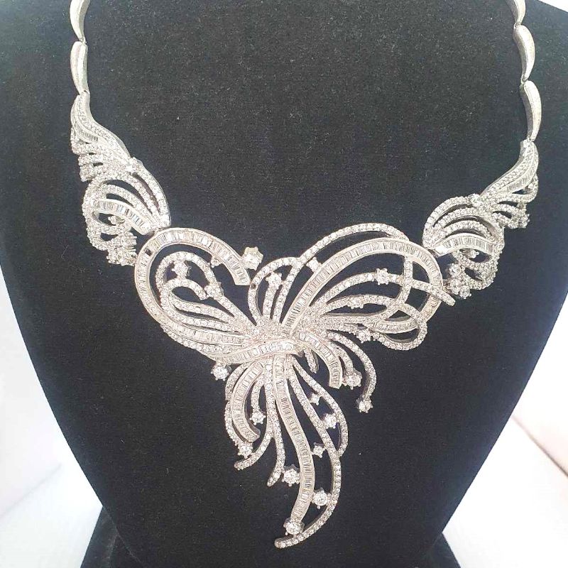 Stunning CZ Choker Style Necklace