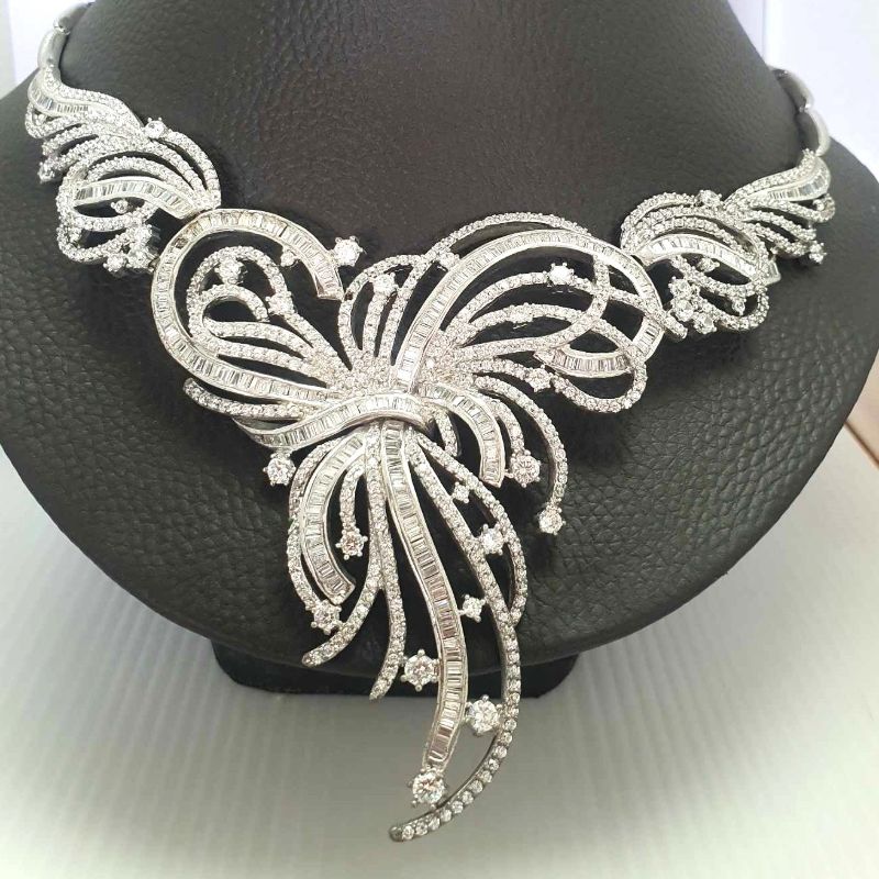 Stunning CZ Choker Style Necklace