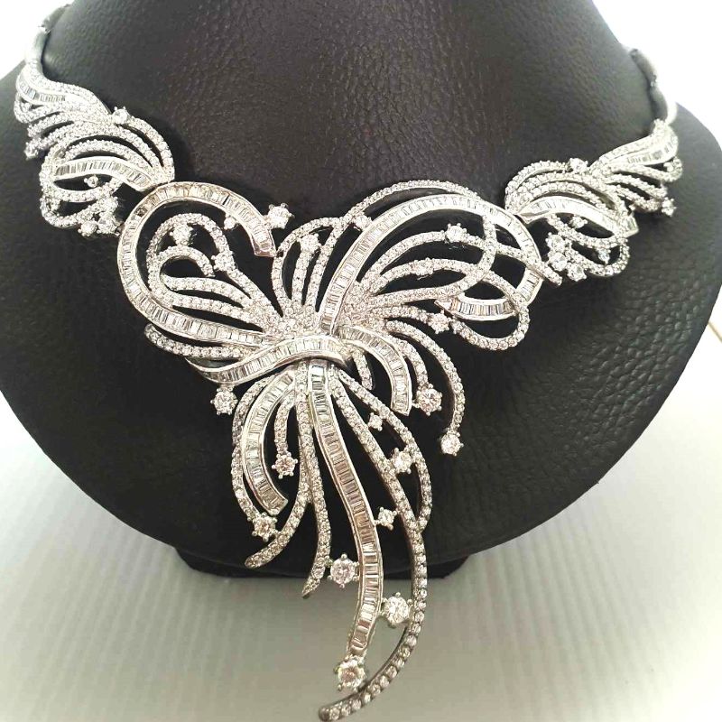 Stunning CZ Choker Style Necklace