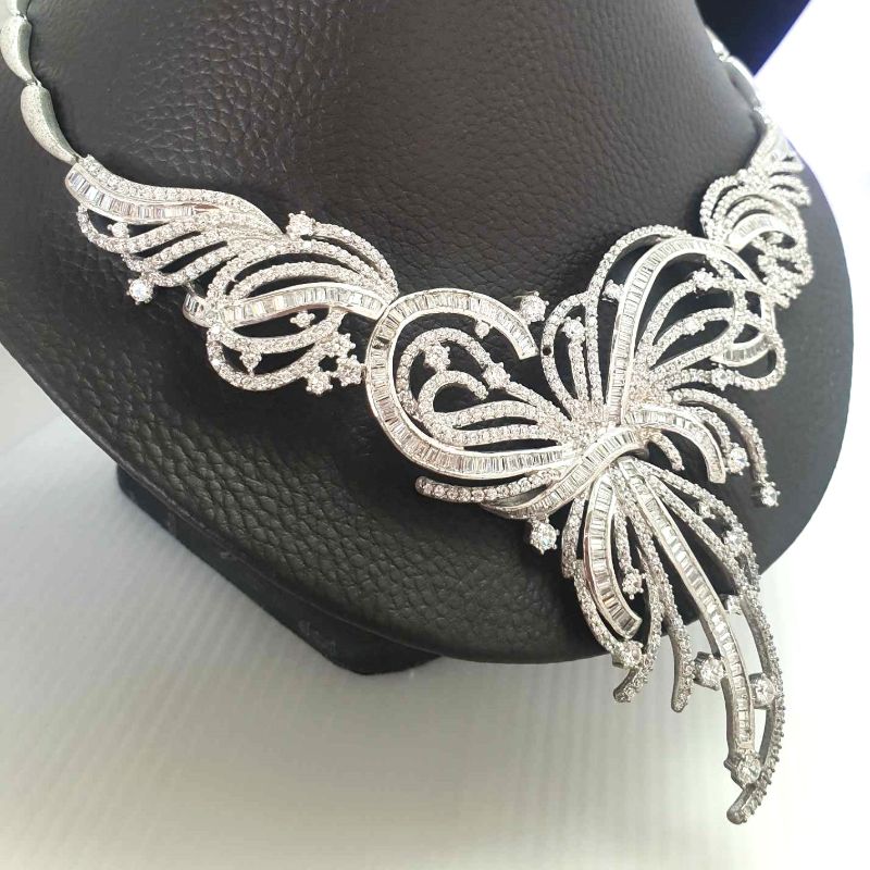 Stunning CZ Choker Style Necklace