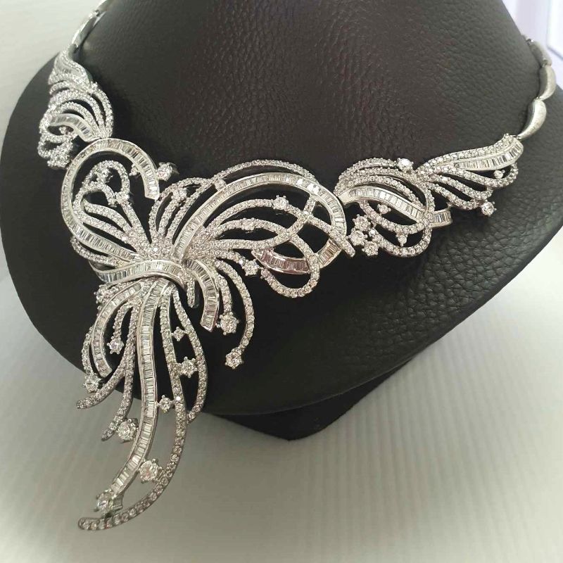 Stunning CZ Choker Style Necklace