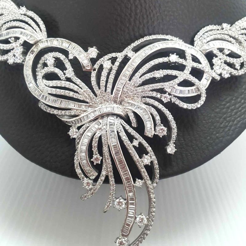Stunning CZ Choker Style Necklace