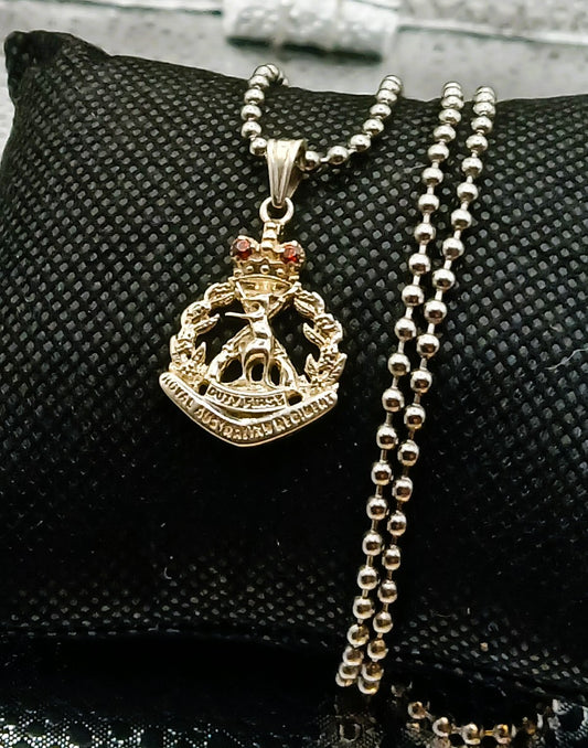 Royal Australian Army Regiment Skippy Pendant Silver