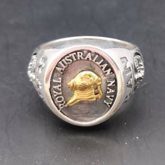 RAN Clearance Diver Black Oxidized Ring