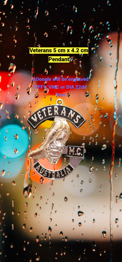 Veterans Motorcycle Club Pendant Members Only