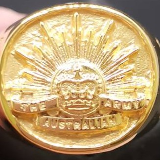 Rising Sun Sterling Solid 9 Carat Yellow Gold Ring