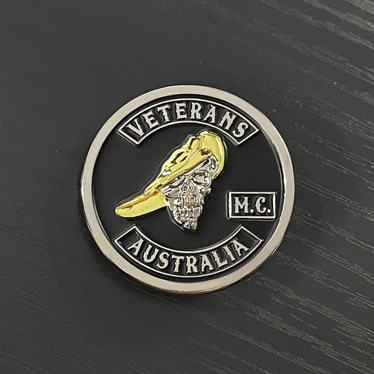 Veterans Motorcycle Club Large Tie Pin Members Only