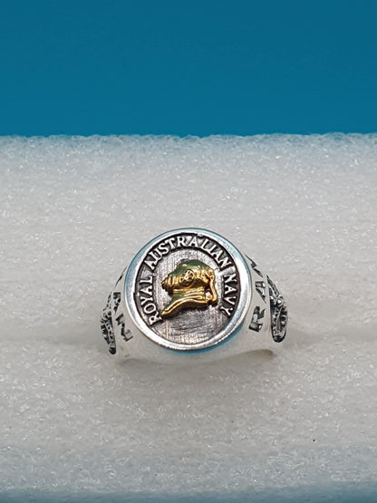 RAN Clearance Diver Black Oxidized Ring