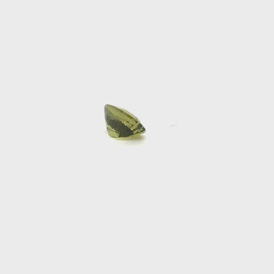 Australian 3.37 Carats Greenish Yellow Natural Sapphire